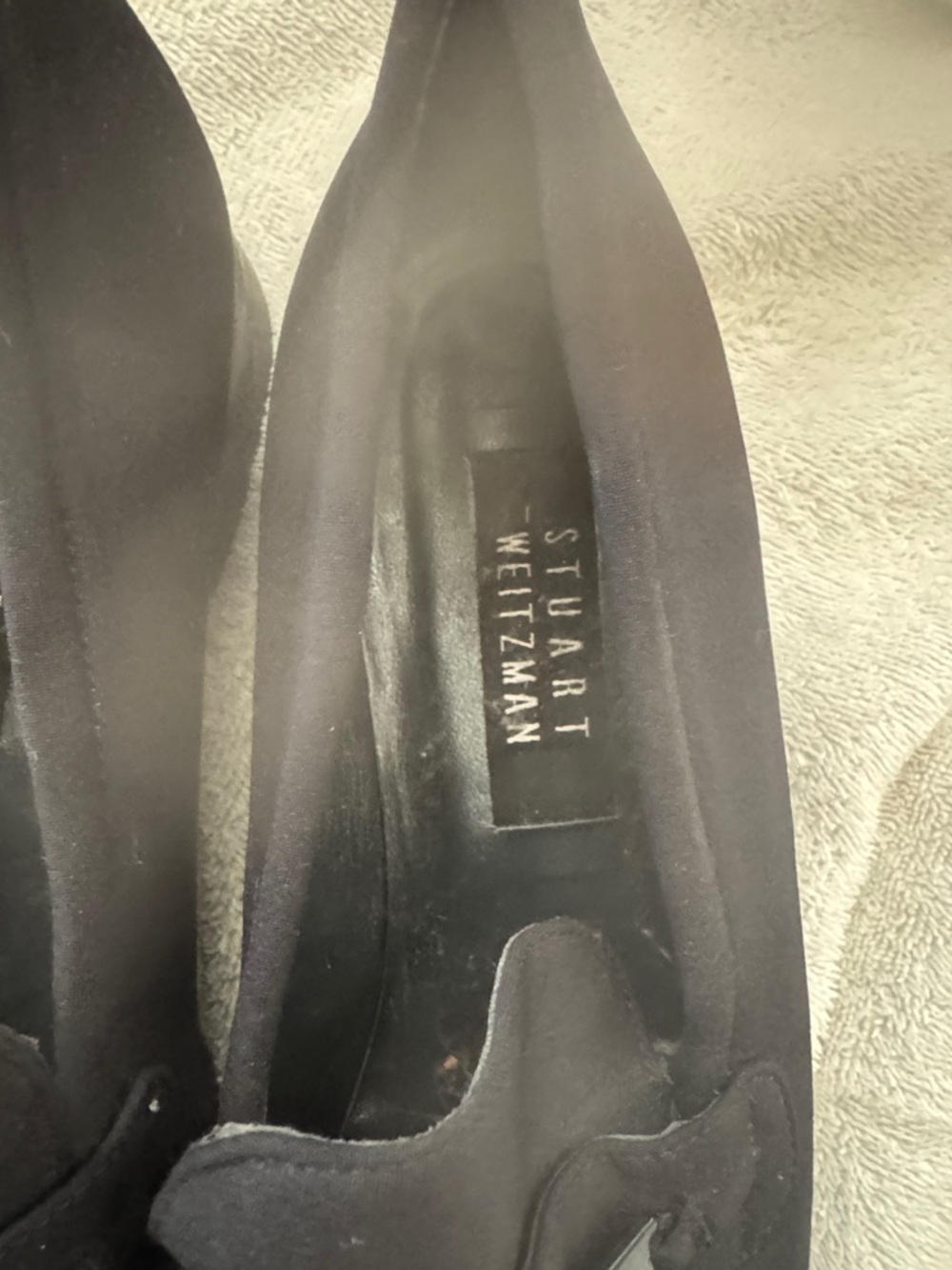 Stuart Weitzman Black Suede Flats